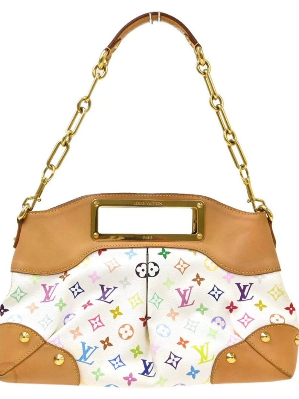Louis Vuitton Black Multicolor Judy MM 2way Handbag M40255
